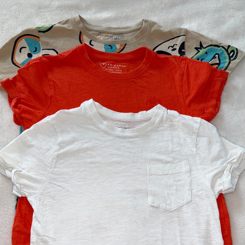 Primark Boys Short Sleeves Tees Size 6-7